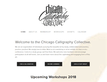 Tablet Screenshot of chicagocalligraphy.org